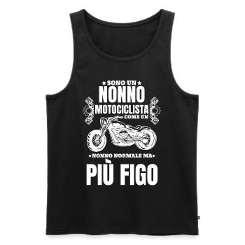 Motorrad Italien Italienisch - Männer Premium Bio Tank Top - Schwarz - Vorne - AI Model Male 178 light (178cm)