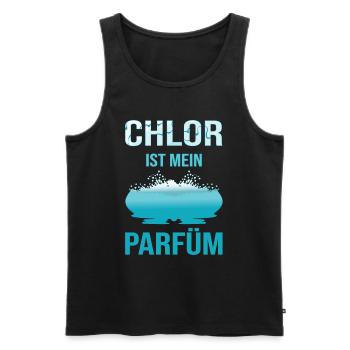 Schwimmer Schwimmlehrer Lustiger Spruch Schwimmen - Männer Premium Bio Tank Top - Schwarz - Vorne - AI Model Male 178 light (178cm)