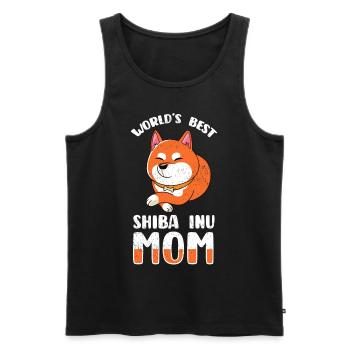 Shiba Inu Chien Meilleur Shiba Inu Maman - Débardeur bio Premium Homme - noir - Devant - Michal (187cm)
