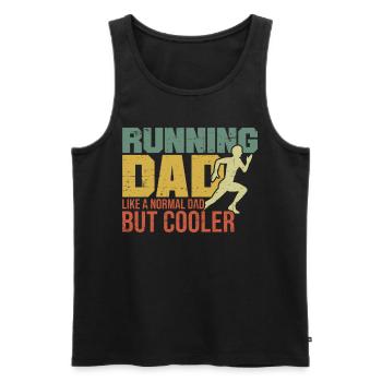 Marathon Running Running Dad - Men's Premium Organic Tank Top - black - Front - AI Model Male 178 light (178cm)