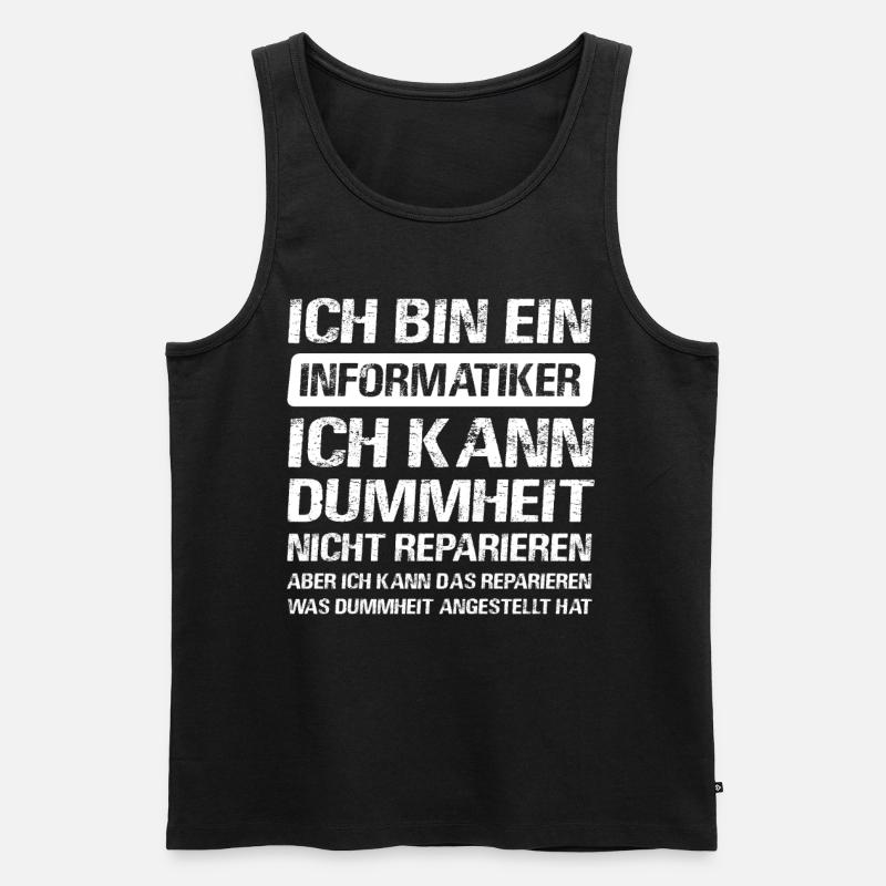Informatiker Software Programmierer IT-Berater - Männer Premium Bio Tank Top - Schwarz