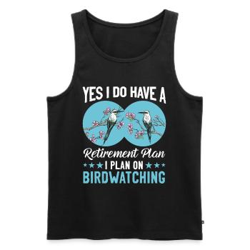 Vogelbeobachtung Vogelbeobachtung - Männer Premium Bio Tank Top - Schwarz - Vorne - Michal (187cm)