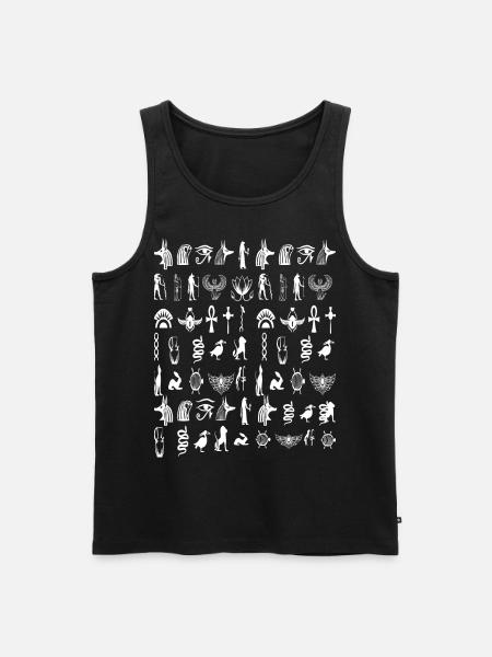 Hieroglyph - Men's Premium Organic Tank Top - black