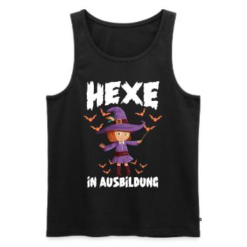 Hexe in Ausbildung Halloween - Männer Premium Bio Tank Top - Schwarz - Vorne - Michal (187cm)