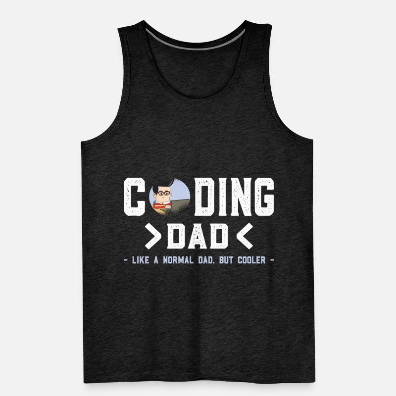 Coding Softwareentwickler Computer Dad Männer Premium Bio Tank Top