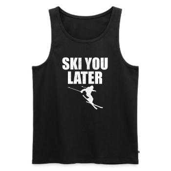 Ski You Later Skifahren Ski Piste Apres Ski - Débardeur bio Premium Homme - noir - Devant - Michal (187cm)