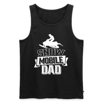 Snowmobile Papa Snowmobile Snowmobile Driver - Men's Premium Organic Tank Top - black - Front - AI Model Male 178 light (178cm)