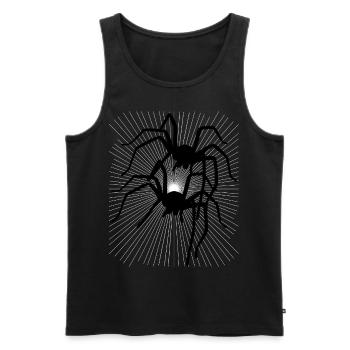 Araignée Araignées Animaux rampant Dégoût Horreur - Débardeur bio Premium Homme - noir - Devant - AI Model Male 178 light (178cm)