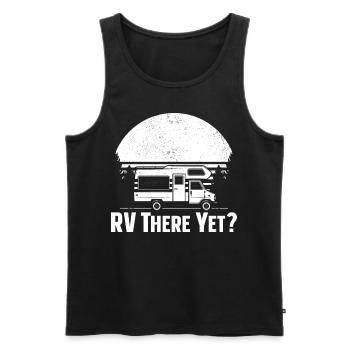 Camping Motorhome Campervan - Männer Premium Bio Tank Top - Schwarz - Vorne - AI Model Male 178 light (178cm)