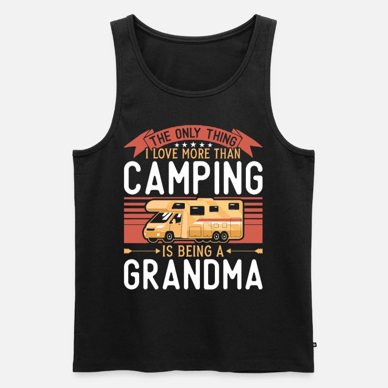 Camping Motorhome Campervan - Männer Premium Bio Tank Top - Schwarz