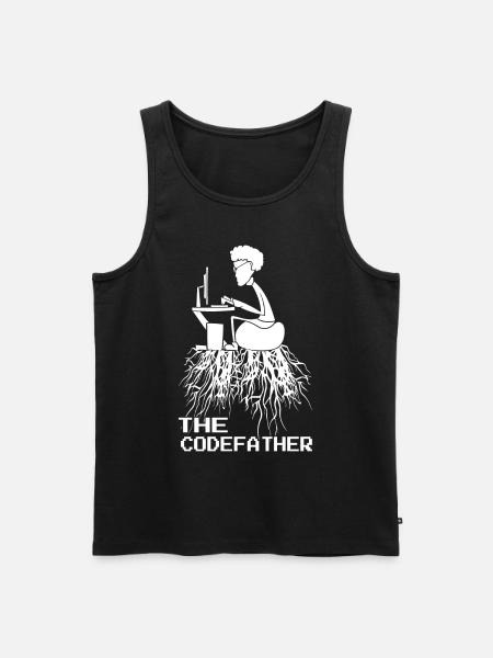 Codefather Informatiker - Computer Programmierer - Männer Premium Bio Tank Top - Schwarz