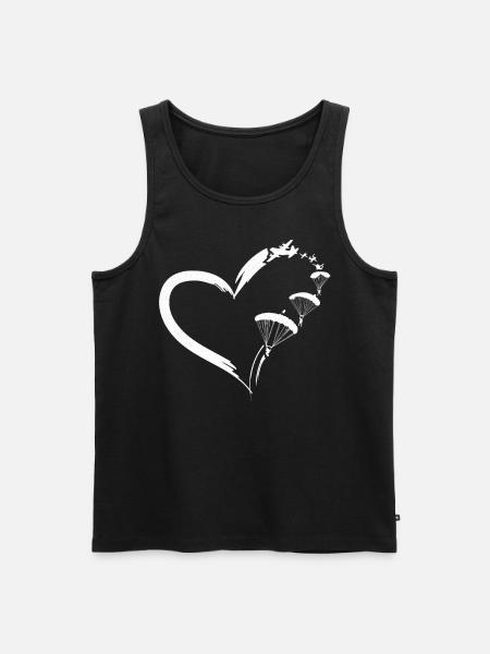 Skydiving Parachute Paraglide - Men's Premium Organic Tank Top - black