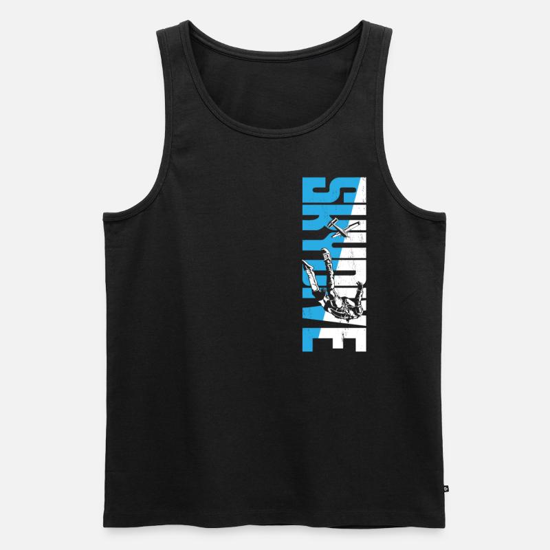 Skydiving Skydive - Männer Premium Bio Tank Top - Schwarz