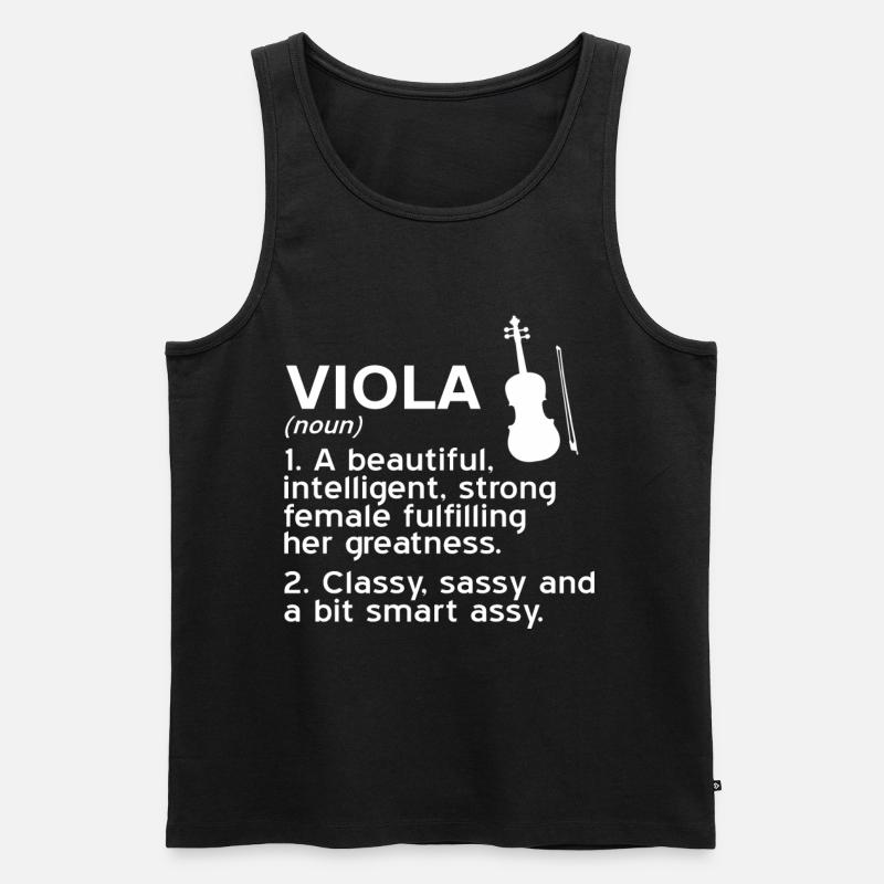 Bratsche – Viola Definition - Männer Premium Bio Tank Top - Schwarz