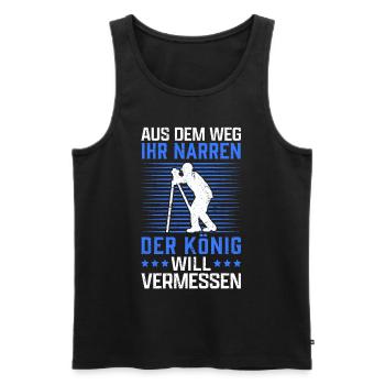 Vermessungstechniker aus dem Weg Vermesser - Männer Premium Bio Tank Top - Schwarz - Vorne - AI Model Male 178 light (178cm)