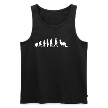 Angler Fischerei Fischen AngelnGeschenkidee - Männer Premium Bio Tank Top - Schwarz - Vorne - Michal (187cm)