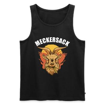 Mosern sich über alles Aufregen Meckern Meckersack - Männer Premium Bio Tank Top - Schwarz - Vorne - Michal (187cm)