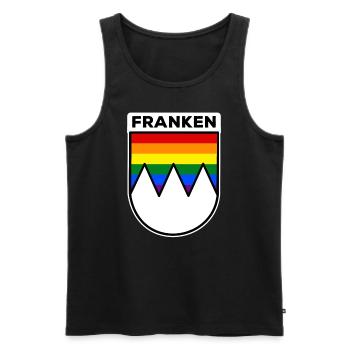 Franken Fränkisch Frankenland Pride Homosexuell - Männer Premium Bio Tank Top - Schwarz - Vorne - Michal (187cm)
