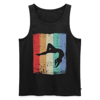 Gymnaste Handstand gymnastique gymnastique gymnastique - Débardeur bio Premium Homme - noir - Devant - Michal (187cm)