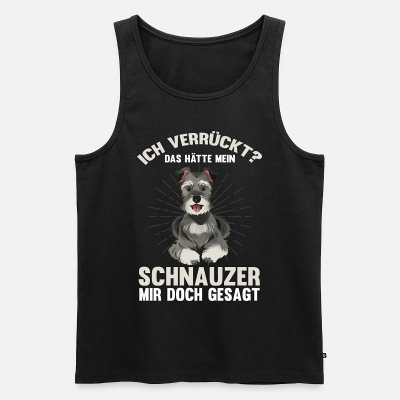Schnauzer - Männer Premium Bio Tank Top - Schwarz