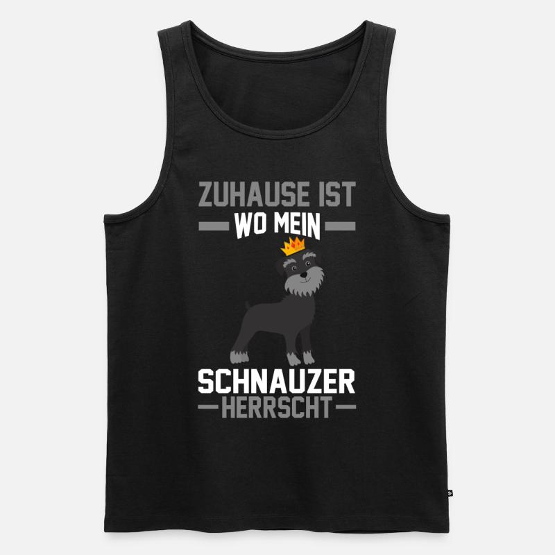 Schnauzer - Männer Premium Bio Tank Top - Schwarz