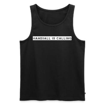 Handball - Le handball appelle - Débardeur bio Premium Homme - noir - Devant - Michal (187cm)