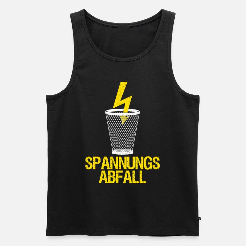 Elektriker Elektroniker Elektrotechniker Strom - Männer Premium Bio Tank Top - Schwarz