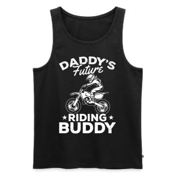 Le futur de papa Riding Buddy Motocross - Débardeur bio Premium Homme - noir - Devant - Michal (187cm)