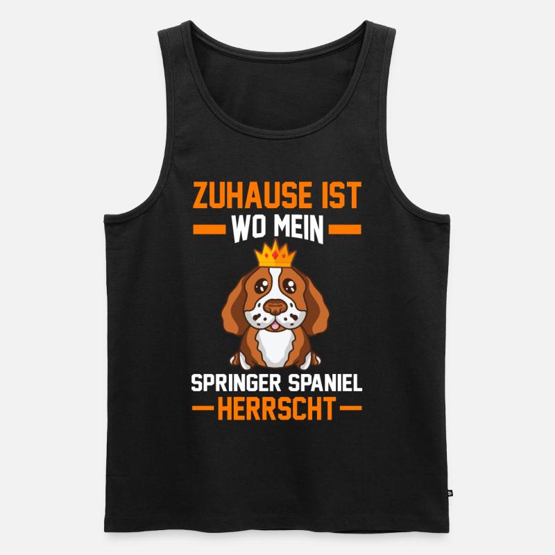 Springer Spaniel - Männer Premium Bio Tank Top - Schwarz
