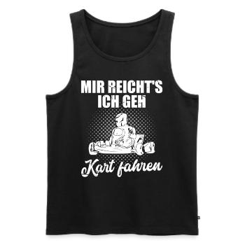 Go Kart Kartfahren Kartbahn Motorsport Rennfahrer - Männer Premium Bio Tank Top - Schwarz - Vorne - Michal (187cm)