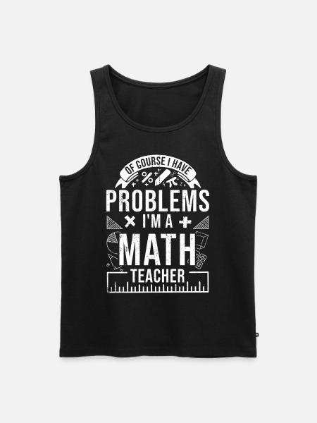 Mathe - Männer Premium Bio Tank Top - Schwarz