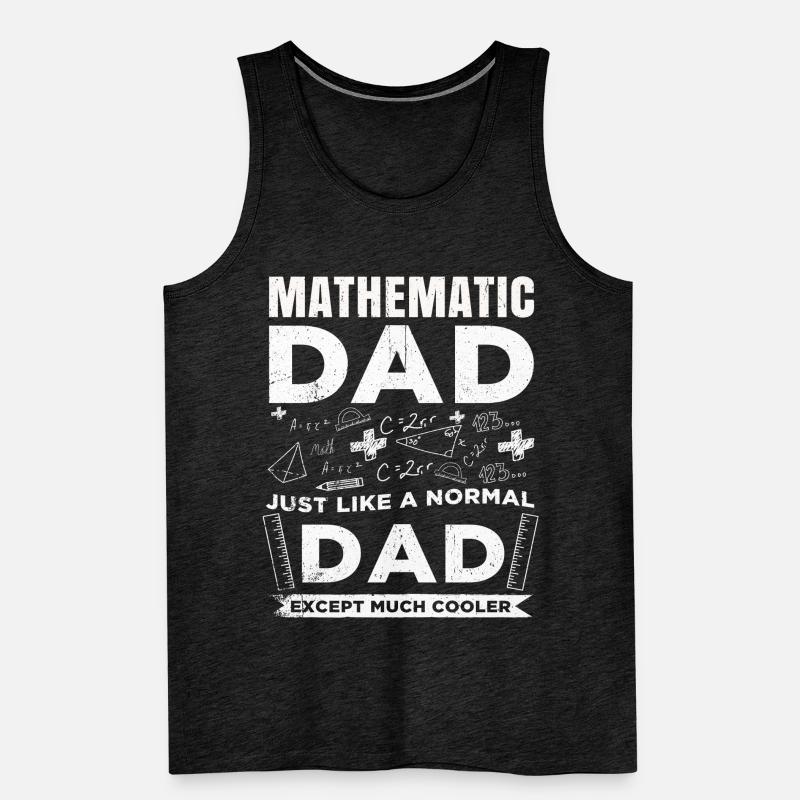 Mathematics Nerd Algebra Geometry Formula Math Men's Premium Organic Tank Top