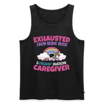 Caregiver Nurse Aide Caregiver - Men's Premium Organic Tank Top - black - Front - Michal (187cm)