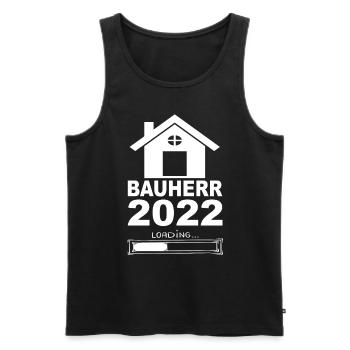 Client 2022 Loading - Men's Premium Organic Tank Top - black - Front - AI Model Male 178 light (178cm)