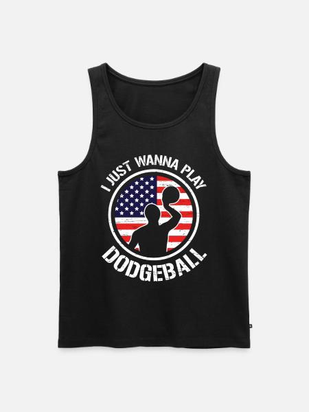 Funny Dodgeball Dodgeball - Men's Premium Organic Tank Top - black