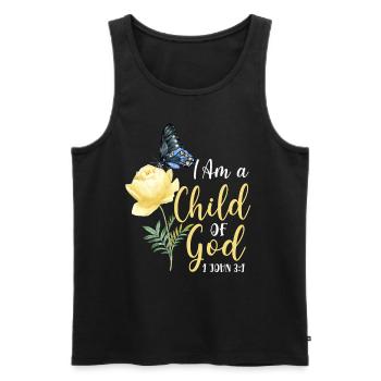 Christian Bible Verse Quote - Männer Premium Bio Tank Top - Schwarz - Vorne - AI Model Male 178 light (178cm)