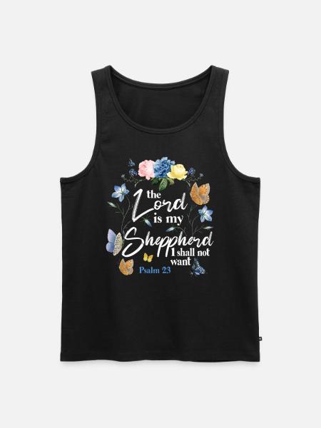 Christian Bible Verse Quote - Men's Premium Organic Tank Top - black
