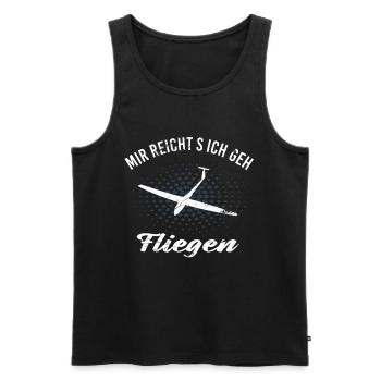 Mir reichts ich geh Fliegen - Männer Premium Bio Tank Top - Schwarz - Vorne - Michal (187cm)