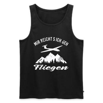 Mir reichts ich geh Fliegen - Männer Premium Bio Tank Top - Schwarz - Vorne - Michal (187cm)