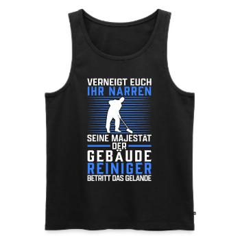 Gebäudereiniger verneigt euch Fensterputzer - Männer Premium Bio Tank Top - Schwarz - Vorne - Michal (187cm)