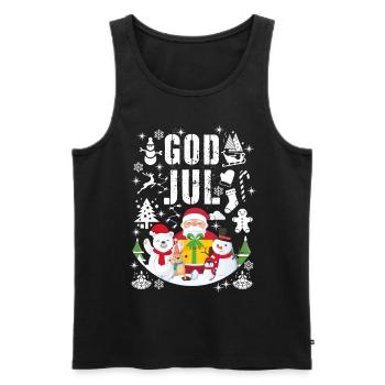 Weihnachten - Männer Premium Bio Tank Top - Schwarz - Vorne - Michal (187cm)