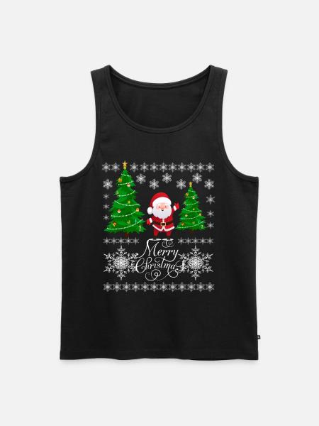 WEIHNACHTSMANN - Männer Premium Bio Tank Top - Schwarz