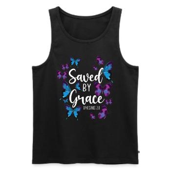 Christian Bible Verse Quote - Männer Premium Bio Tank Top - Schwarz - Vorne - AI Model Male 178 light (178cm)