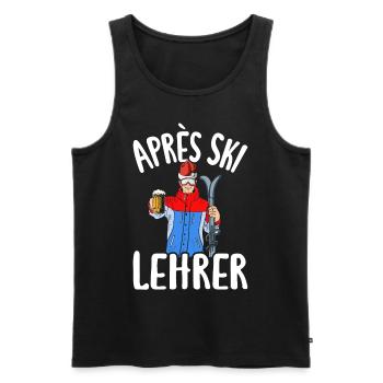 Après Ski Lehrer Skifahrer Après-ski Party Skiing - Männer Premium Bio Tank Top - Schwarz - Vorne - Michal (187cm)
