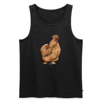 Brahma ChickenS I Chicken Poultry Motif for - Men's Premium Organic Tank Top - black - Front - AI Model Male 178 light (178cm)