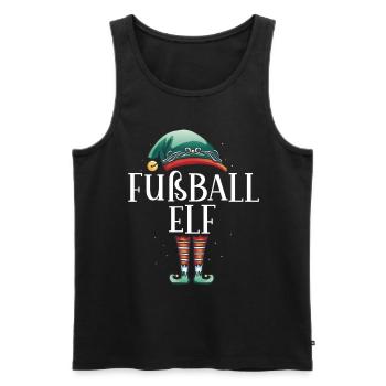Weihnachten Partnerkostüm Fußball Elf Elfe Elfen - Männer Premium Bio Tank Top - Schwarz - Vorne - AI Model Male 178 light (178cm)