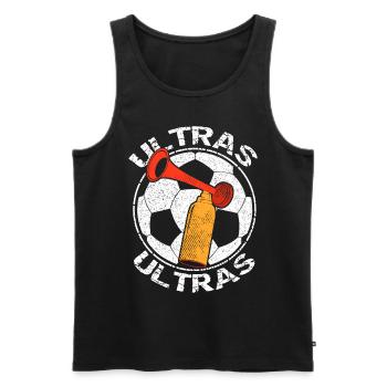 Football Ultras Fanfare - Men's Premium Organic Tank Top - black - Front - Michal (187cm)
