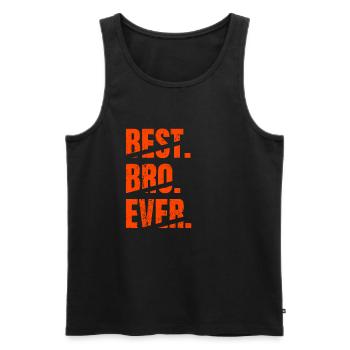 Meilleur Bro Ever Meilleur Frère Anniversaire Grunge Fun - Débardeur bio Premium Homme - noir - Devant - AI Model Male 178 light (178cm)