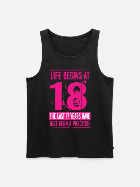 18 Birthday Man - Men's Premium Organic Tank Top - black