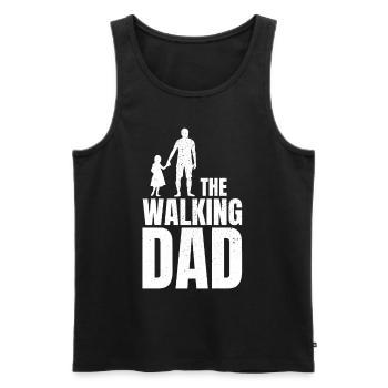 The Walking Dad Papa Gift Idea Father's Day Daddy - Men's Premium Organic Tank Top - black - Front - Michal (187cm)